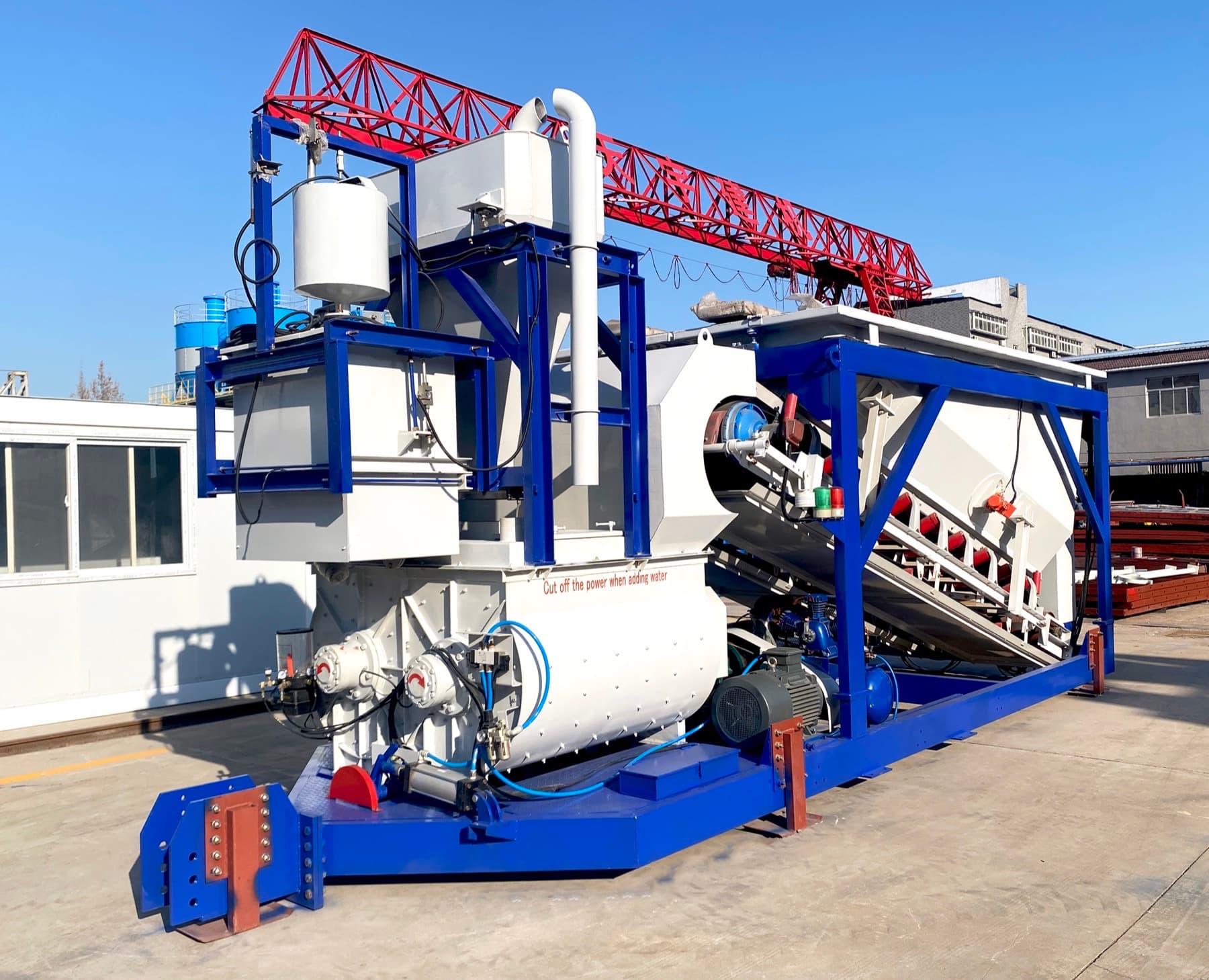 TIANYU mobile batching plant mounted on a single road-legal trailer